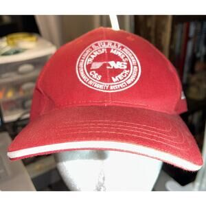 Norfolk Southern Railway Safety Caravan Red Adult Strap Back Logo Baseball Cap